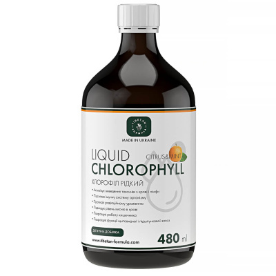 хлорофилл жидкий цитрус и мята / liquid chlorophyll citrus and mint 480 мл