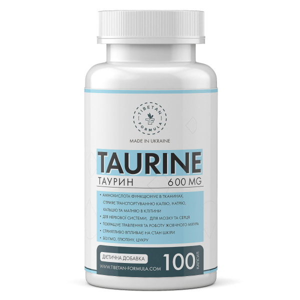 таурин 600 мг / taurine 600mg 100 таблеток